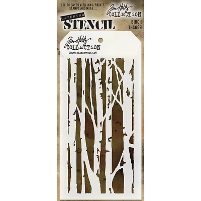Stampers Anonymous Tim Holtz® Birch Layered Stencil
