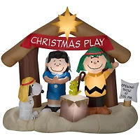 5.5ft. Airblown® Inflatable Peanuts Nativity Scene