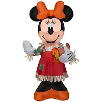 3.5ft. Airblown® Inflatable Disney Minnie Holding Cornucopia