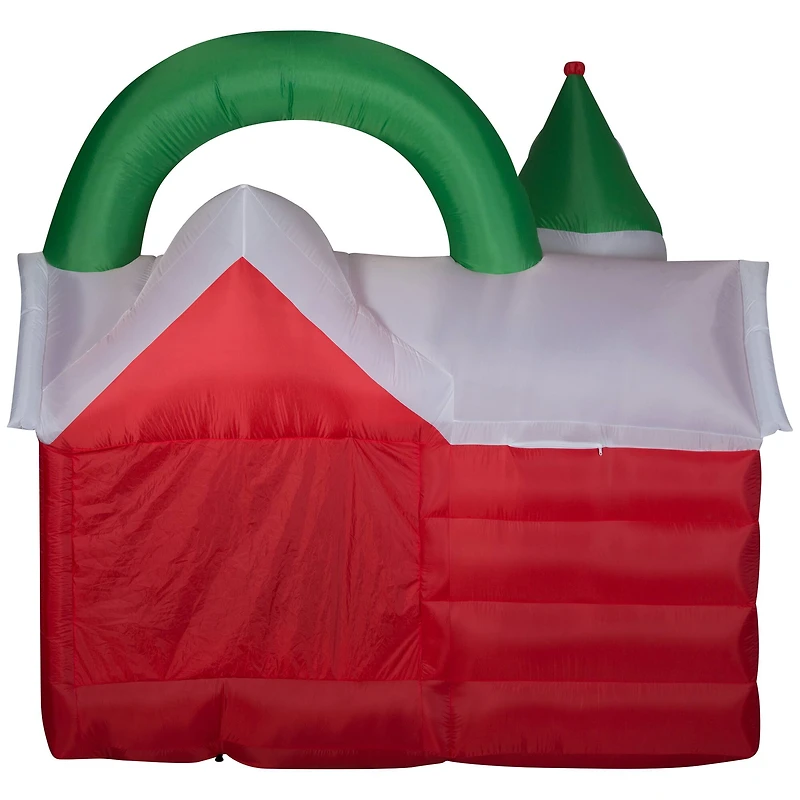 7.4ft. Airblown® Inflatable Christmas Santa's Workshop Scene