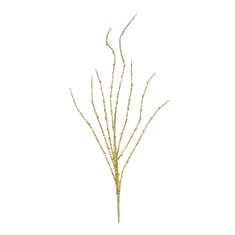Golden Tinsel Branch, 12ct.