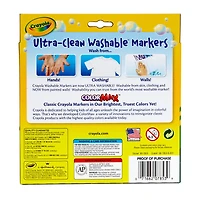 Crayola® Ultra-Clean Broad Line Bold Markers, 10 Count
