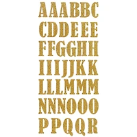 Glitter Bernhard Condensed Alphabet Foam Stickers by Recollections