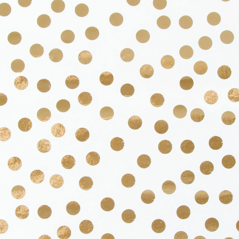 12 Packs: 5 ct. (60 total) White & Gold Dots Tissue Paper by Celebrate It™