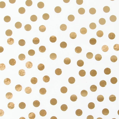 12 Packs: 5 ct. (60 total) White & Gold Dots Tissue Paper by Celebrate It™