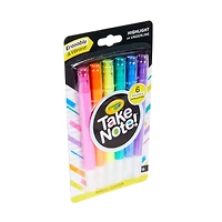 24 Packs: 6 ct. (144 total) Crayola® Take Note™ Erasable Highlighters