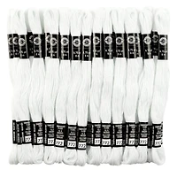 White Embroidery Floss Pack by Loops & Threads®, 36ct.