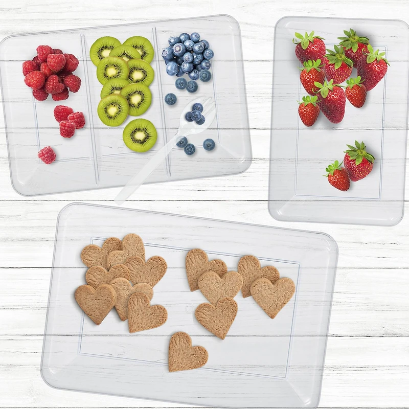 18" Clear Rectangle Tray by Celebrate It™