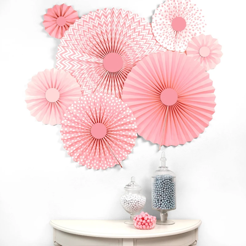 Pink Paper Rosettes Kit by Celebrate It® Entertaining