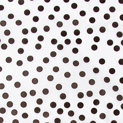 White & Black Dotted Tissue Paper Sheets by Celebrate It™