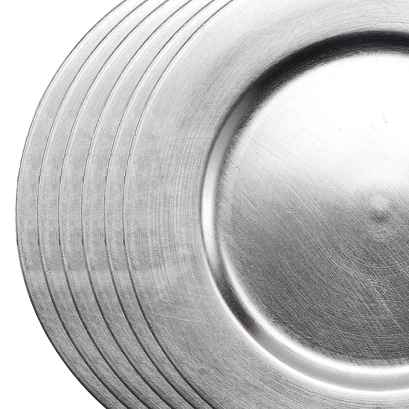 Silver Charger Set by Celebrate It™ 6ct.