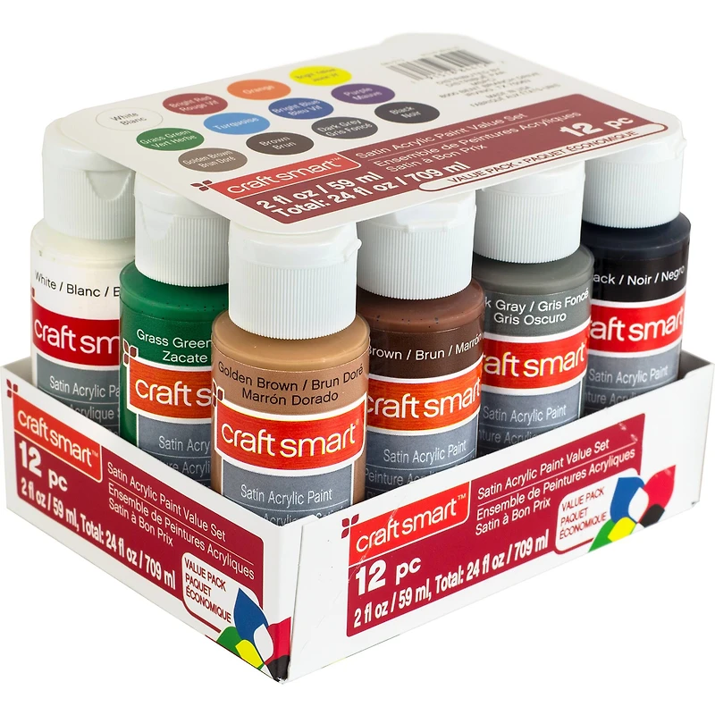 Satin Acrylic Paint Value Set By Craft Smart®