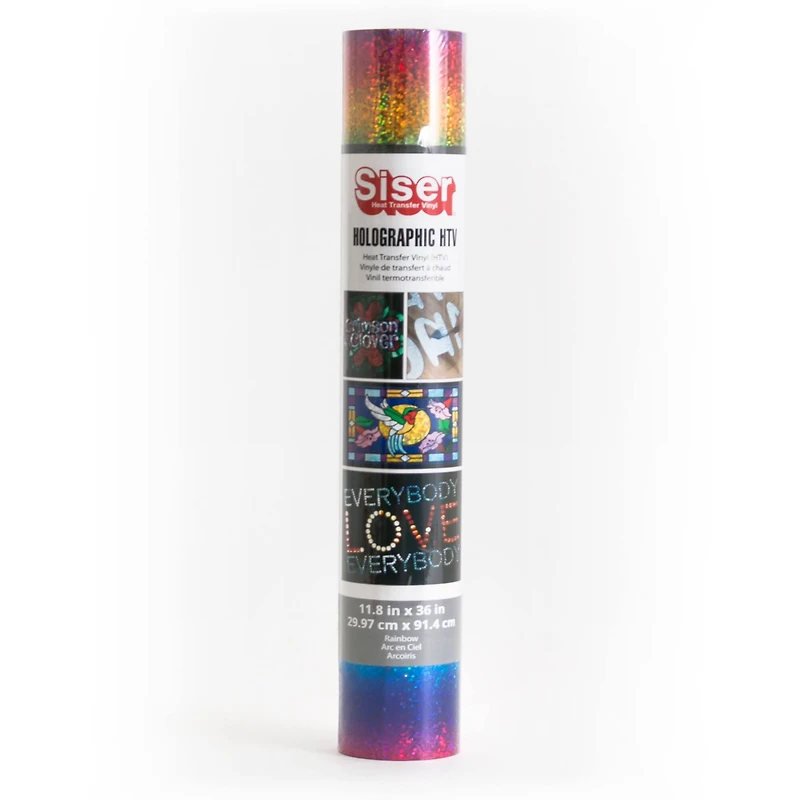 Siser® Holographic Heat Transfer Vinyl, Rainbow