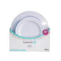 Plastic Dinner & Lunch Plate Set by Celebrate It™, 40ct.