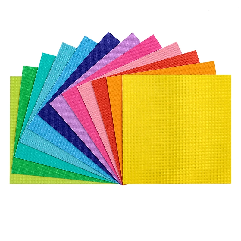 Bright Textured Adhesive Back Cardstock Paper Pad by Recollections™, 3" x 3"