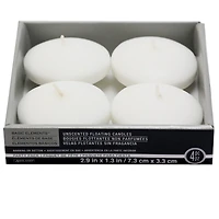 Basic Elements™ White Floating Candles, 4ct. by Ashland®
