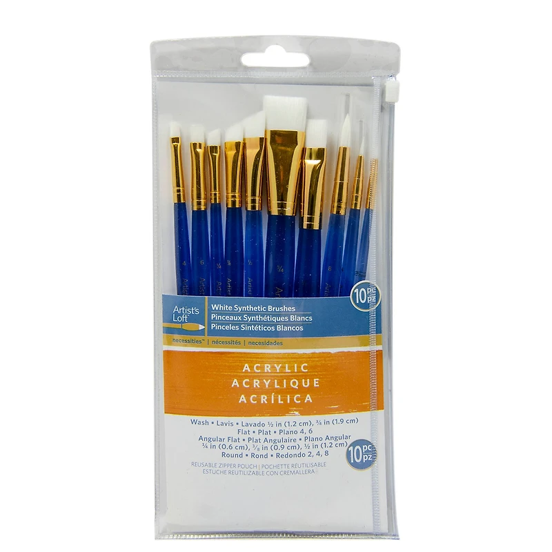 Synthetic Acrylic Piece Brush Combo By Artist's Loft® Necessities