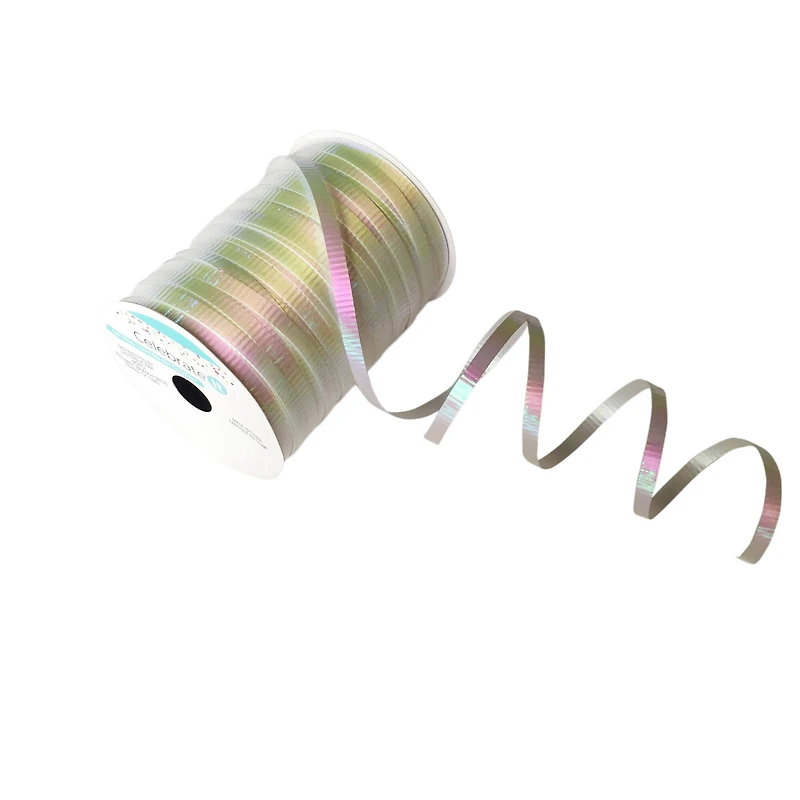 3/16" Iridescent White Curling Ribbon by Celebrate It™