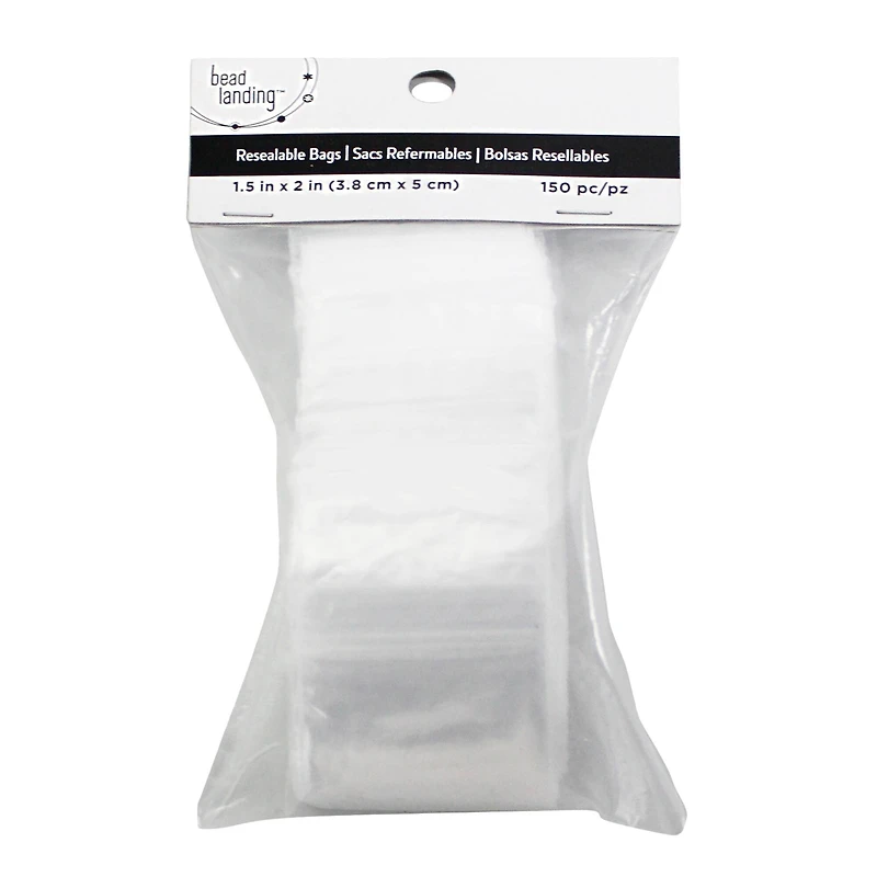 1.5" x 2" Resealable Zip Bags By Bead Landing™