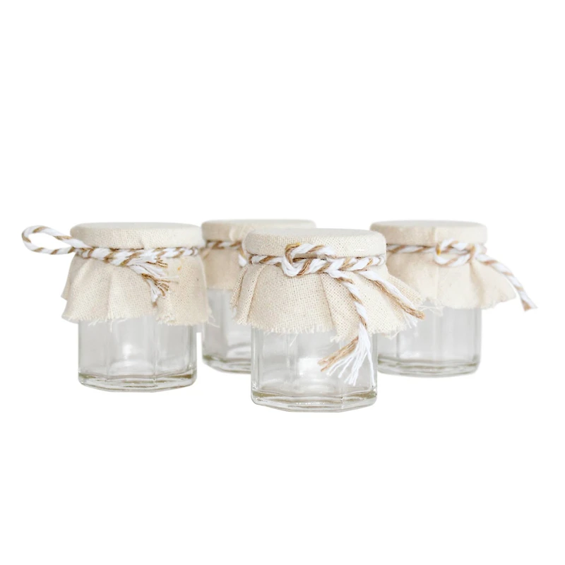 Jars With Fabric Covers, 18ct. by Celebrate It™