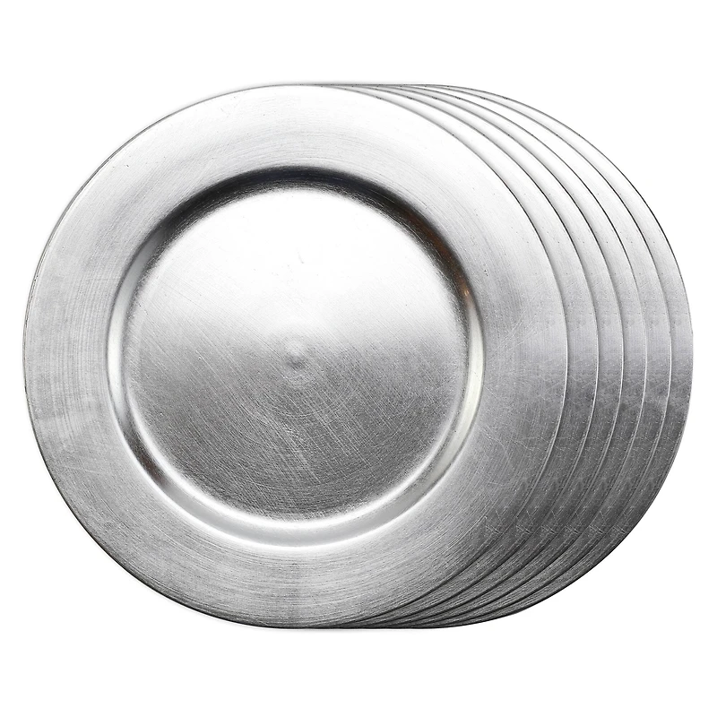 Silver Charger Set by Celebrate It™ 6ct.