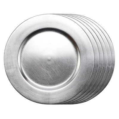 Silver Charger Set by Celebrate It™ 6ct.