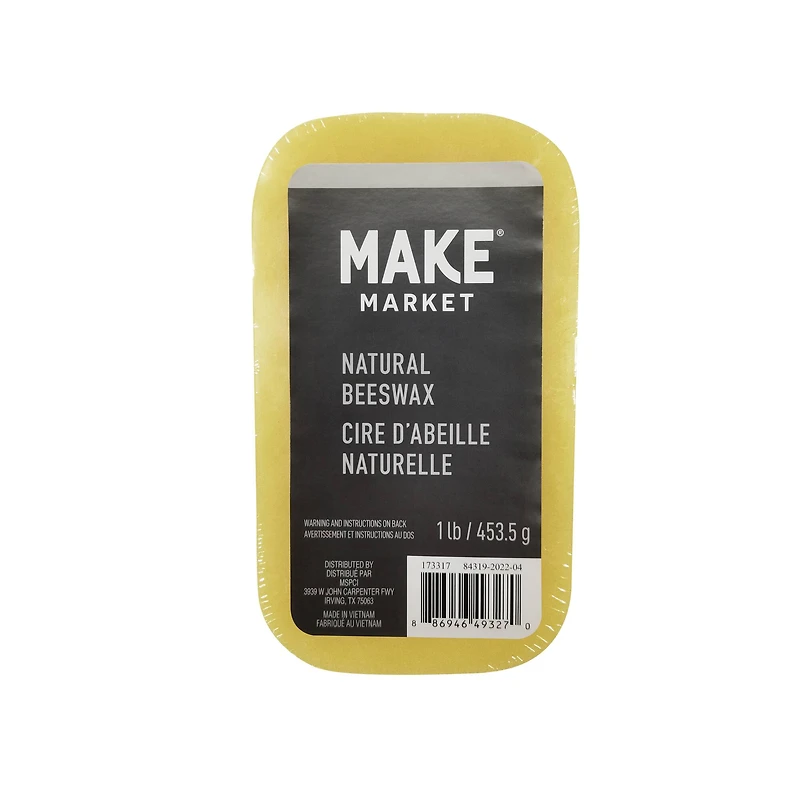 1lb. Natural Beeswax by Make Market®