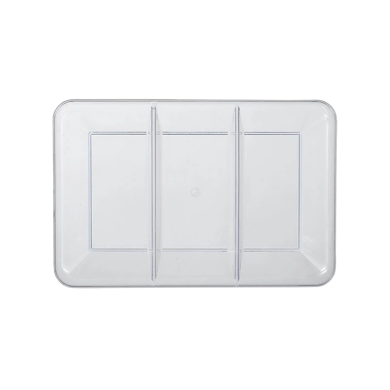 14" Clear 3 Compartment Tray by Celebrate It™