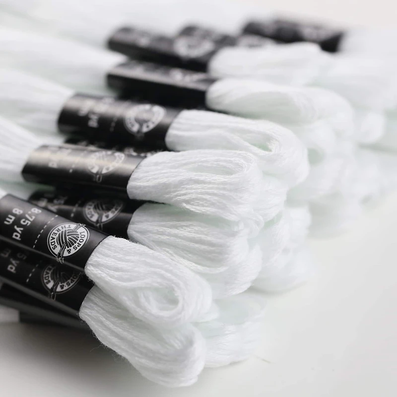 White Embroidery Floss Pack by Loops & Threads®, 36ct.