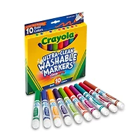 Crayola® Ultra-Clean Broad Line Bold Markers, 10 Count