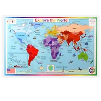 12 Pack: Tot Talk Explore The World Placemat