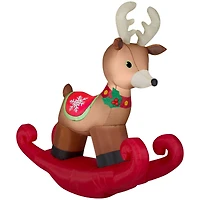 6ft. Airblown® Inflatable Christmas Rocking Reindeer 