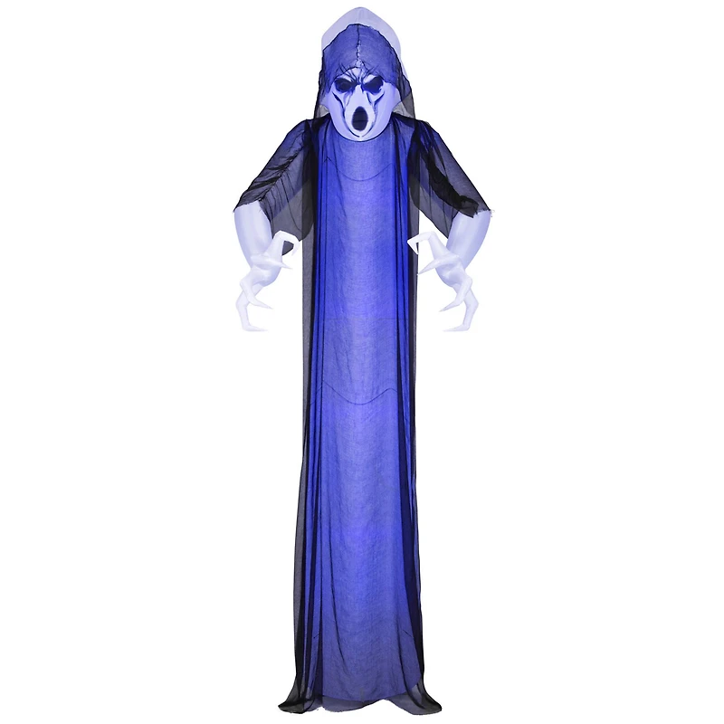 12ft. Airblown® Inflatable Halloween Short Circuit Frightening Ghost With Black Overlay
