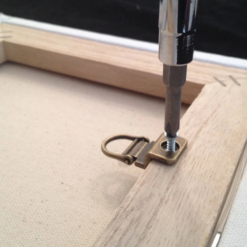 1-Hole Canvas Flat Mount D-Ring Hanger, 2ct.