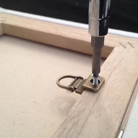 1-Hole Canvas Flat Mount D-Ring Hanger, 2ct.