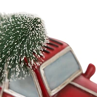 Glitzhome® LED Lighted Red Truck Christmas Table Décor