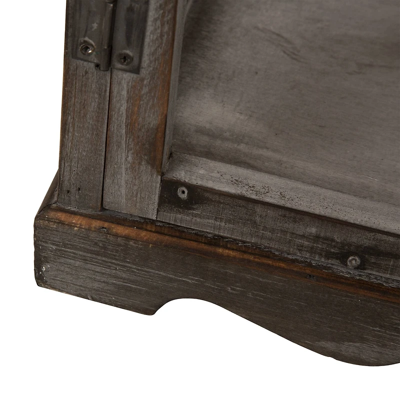 Glitzhome® Oversized Wood & Metal Lantern Set