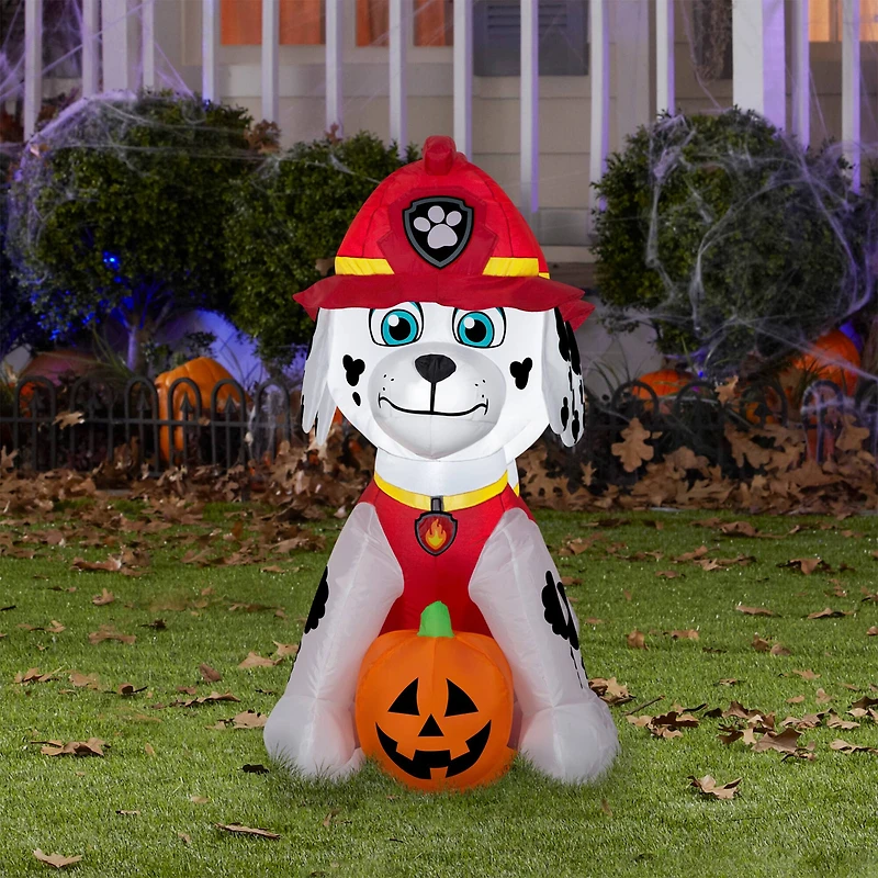 3ft. Airblown® Inflatable Halloween Dog Marshall with Jack-o-Lantern