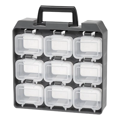 Iris® Gray 9-Compartment Utility Case