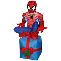 3.5ft. Airblown® Inflatable Christmas Spider-Man Sitting On Present