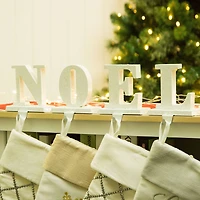 Glitzhome® Christmas Noel Stocking Holder Set