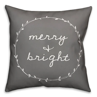 Merry & Bright Throw Pillow