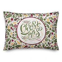 Designs Direct Merry Christmas and Happy New Year 14x20 Throw Pillow