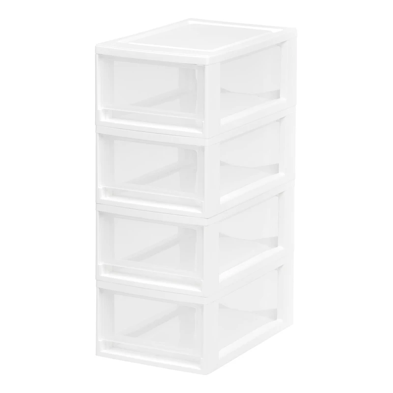 Iris® Clear Small Stacking Drawer, 4ct.