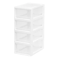 Iris® Clear Small Stacking Drawer, 4ct.