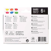 12 Packs: 6 ct. (72 total) Liquitex® Basics™ Fluorescents Acrylic Paint Set