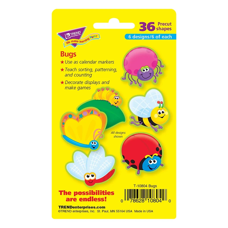 Trend Enterprises® Bugs Mini Accents Variety Pack, 6 Pack