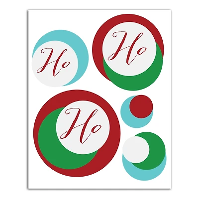 Midcentury Modern Ho Ho Ho Canvas Wall Art
