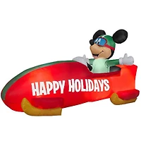 6ft. Airblown® Inflatable Christmas Mickey in a Bobsled Disney