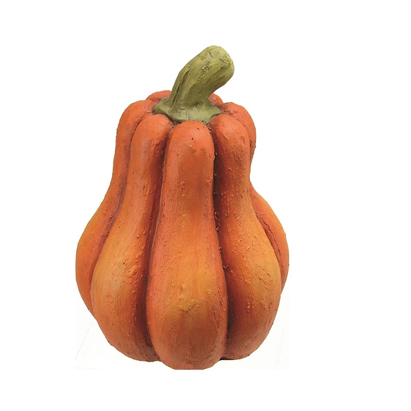 Two-Tone Fall Harvest Tabletop Artificial Pumpkin